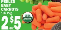 Bravo Supermarkets PEELED BABY CARROTS offer