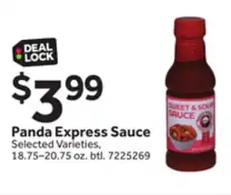 Stop&Shop Panda Express Sauce offer