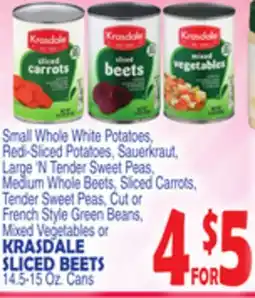 Bravo Supermarkets KRASDALE SLICED BEETS offer