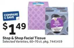Stop&Shop Stop & Shop Facial Tissue offer