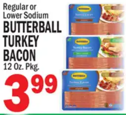 Bravo Supermarkets BUTTERBALL TURKEY BACON offer
