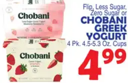 Bravo Supermarkets CHOBANI GREEK YOGURT offer