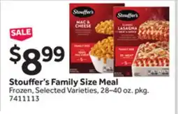 Stop&Shop Stouffer's Family Size Meal offer