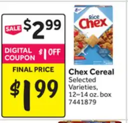 Stop&Shop Chex Cereal offer