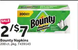 Stop&Shop Bounty Napkins offer