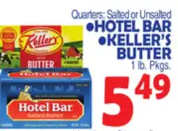 Bravo Supermarkets HOTEL BAR, KELLER'S BUTTER offer