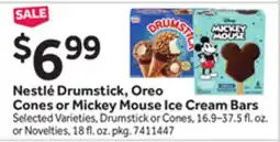 Stop&Shop Nestlé Drumstick, Oreo Cones or Mickey Mouse Ice Cream Bars offer