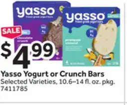 Stop&Shop Yasso Yogurt or Crunch Bars offer