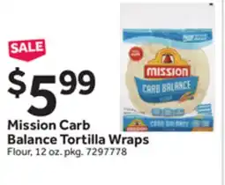 Stop&Shop Mission Carb Balance Tortilla Wraps offer