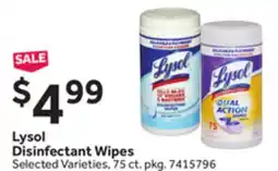 Stop&Shop Lysol Disinfectant Wipes offer