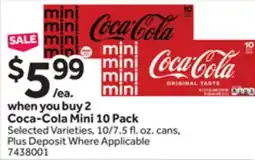 Stop&Shop Coca-Cola Mini 10 Pack offer