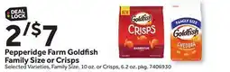 Stop&Shop Pepperidge Farm Goldfish Family Size or Crisps offer