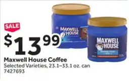 Stop&Shop Maxwell House Coffee offer