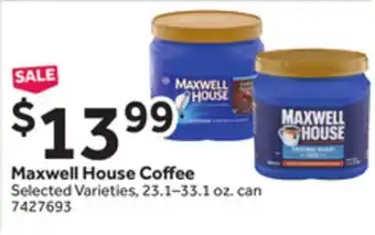 Stop&Shop Maxwell House Coffee offer