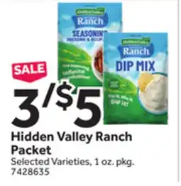 Stop&Shop Hidden Valley Ranch Packet offer