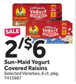 Stop&Shop Sun-Maid Yogurt Covered Raisins offer