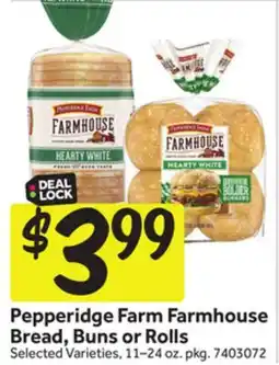 Stop&Shop Pepperidge Farm Farmhouse Bread, Buns or Rolls offer