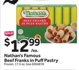 Stop&Shop Nathan's Famous Beef Franks in Puff Pastry offer