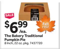 Stop&Shop The Bakery Traditional Pumpkin Pie offer