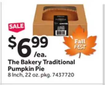 Stop&Shop The Bakery Traditional Pumpkin Pie offer