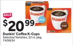 Stop&Shop Dunkin' Coffee K-Cups offer