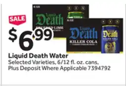 Stop&Shop Liquid Death Water offer