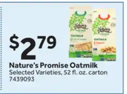 Stop&Shop Nature's Promise Oatmilk offer