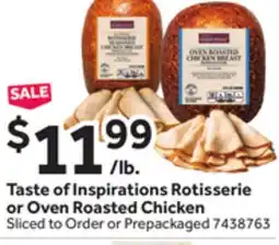 Stop&Shop Taste of Inspirations Rotisserie or Oven Roasted Chicken offer