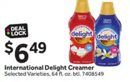 Stop&Shop International Delight Creamer offer