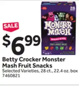 Stop&Shop Betty Crocker Monster Mash Fruit Snacks offer