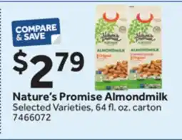 Stop&Shop Nature's Promise Almondmilk offer