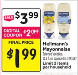 Stop&Shop Hellmann's Mayonnaise offer