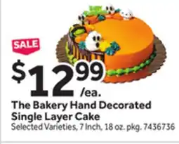Stop&Shop The Bakery Hand Decorated Single Layer Cake offer