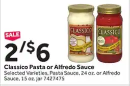Stop&Shop Classico Pasta or Alfredo Sauce offer