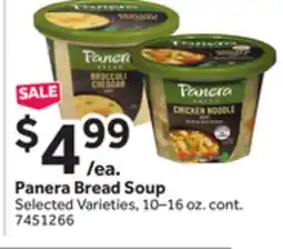 Stop&Shop Panera Bread Soup offer