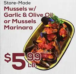 DeCicco & Sons Mussels w/Garlic & Olive Oil or Mussels Marinara offer