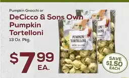 DeCicco & Sons DeCicco & Sons Own Pumpkin Tortelloni offer