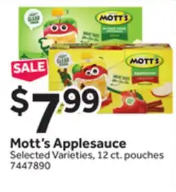 Stop&Shop Mott's Applesauce offer