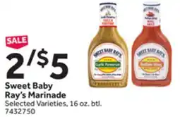 Stop&Shop Sweet Baby Ray's Marinade offer