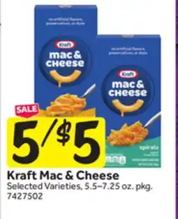 Stop&Shop Kraft Mac & Cheese offer