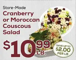 DeCicco & Sons Cranberry or Moroccan Couscous Salad offer