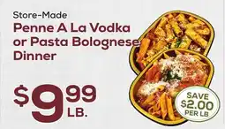 DeCicco & Sons Penne A La Vodka or Pasta Bolognese Dinner offer