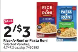 Stop&Shop Rice-A-Roni or Pasta Roni offer