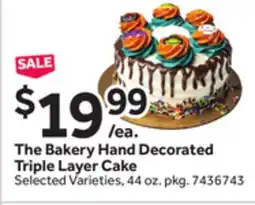 Stop&Shop The Bakery Hand Decorated Triple Layer Cake offer