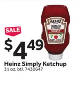 Stop&Shop Heinz Simply Ketchup offer