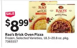 Stop&Shop Rao's Brick Oven Pizza offer