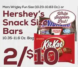 DeCicco & Sons Hershey's Snack Size Bars offer