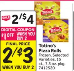 Stop&Shop Totino's Pizza Rolls offer
