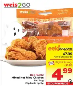 Weis Markets Mixed Hot Fried Chicken offer