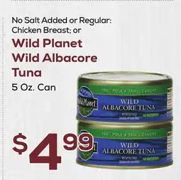 DeCicco & Sons Wild Planet Wild Albacore Tuna offer